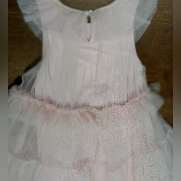 Mud Pie Baby Girl Mesh Tiered Sleeveless Dress Size 12-18 Months - Picture 3 of 3